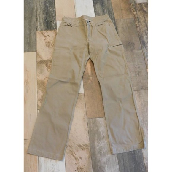 Duluth Trading Co Women's Canvas Stretch Work Pants Tan 6 x 31 - Picture 1 of 5